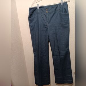 Work To Weekend Classic Blue Denim Women's Pants